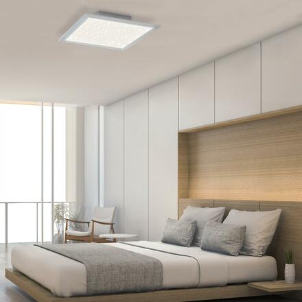 BRILONER Hvězdné nebe svítidlo LED panel, 59,5 cm, 4100 lm, 38 W, bílé BRILO 7392-016