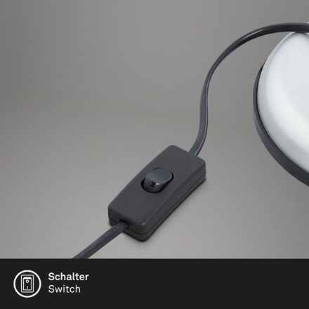 BRILONER Stolní lampa, pr. 15,5 cm, max. 25 W, stříbrná BRILO 7394-014