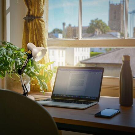 BRILONER Pixa lampička na psací stůl, vypínač, nastavitelné, E14, béžová 7394011