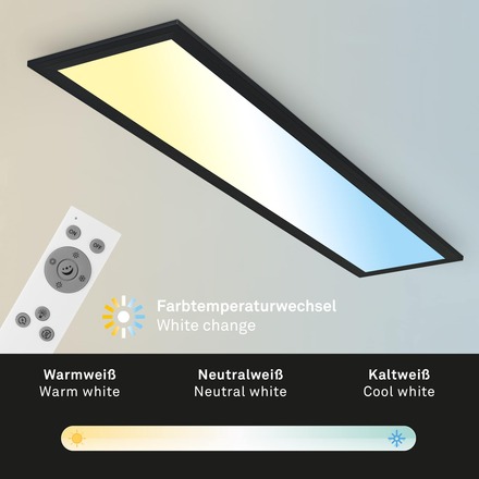 BRILONER CCT panel, 78 cm, dálkový ovladač, LED modul, 24,5W, 2600lm BRILO 7399015