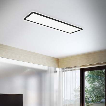 BRILONER Ultraplochý LED panel s přímým a nepřímým osvětlením, 29,3 cm, LED, 22 W, 3000 lm, černá BRILO 7402415