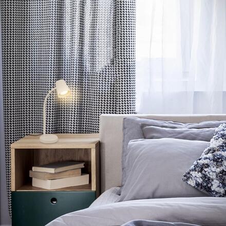 BRILONER Skriva stolní lampička – nastavitelná, vypínač, GU10 patice, max. 9W, béžová 7476011