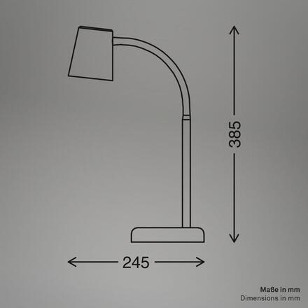 BRILONER Skriva stolní lampička – nastavitelná, vypínač, GU10 patice, max. 9W, béžová 7476011