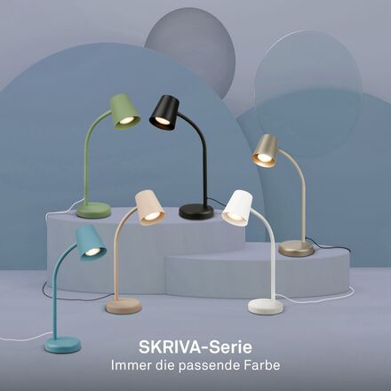 BRILONER Skriva stolní lampička – nastavitelná, vypínač, GU10 patice, max. 9W, béžová 7476011