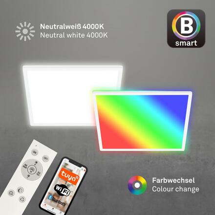 BRILONER B smart RGB/W-svítidlo LED panel, 42 cm, 22 W, 2700 lm, bílé BRILO 7491-016