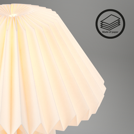 BRILONER Papírová stolní lampa 27 cm 1x E14 max. 6 W bílé BRILO 7492016