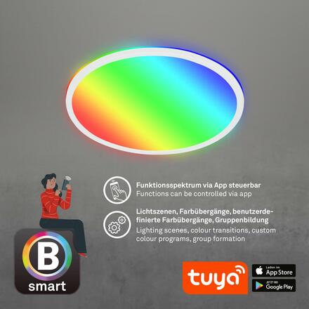 BRILONER B smart RGB/W-svítidlo LED panel, pr. 42 cm, 22 W, 2700 lm, bílé BRILO 7494-016