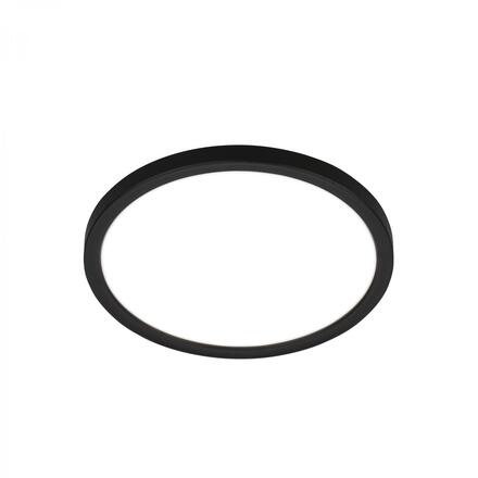 BRILONER Tava LED stropní svítidlo, ploché, přímé a nepřímé osvětlení, 1900 lm, 16 W, černá, kruhové 24 cm 7515415