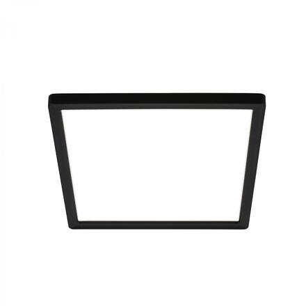BRILONER Tava LED stropní svítidlo, ploché, přímé a nepřímé osvětlení, 1900 lm, 16 W, černá, 24x24 cm 7516415