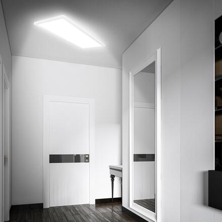 BRILONER Move LED stropní svítidlo IP44, přímé a nepřímé osvětlení, pohybové čidlo, 58 cm, bílé 7527416