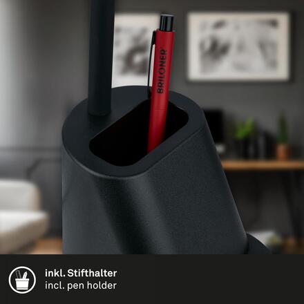 BRILONER Pahu lampička na psací stůl, nastavitelné, stojan na tužky, černá 7534015