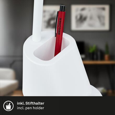 BRILONER Pahu lampička na psací stůl, nastavitelné, stojan na tužky, bílá 7534016