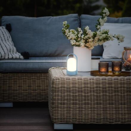 BRILONER Asa stolní lampička - 1W, 50lm, bezdrátová, LED, stmívatelné, teplá bílá, modrá 7544010