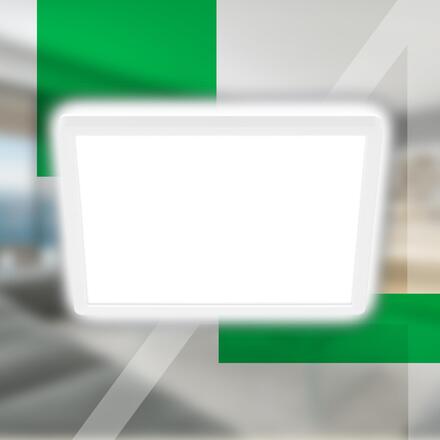 BRILONER Tava A LED stropní svítidlo, třída A, přímé a nepřímé osvětlení, 50.000h, 29x29 cm, bílé 7547016