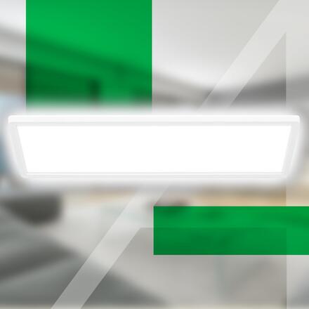 BRILONER Tava A LED stropní svítidlo, energetická třída A, přímé a nepřímé osvětlení, 50.000h životnost, 58cm, bílé 7550016