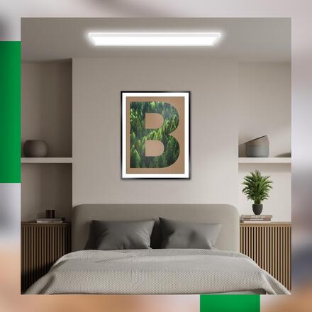 BRILONER Tava A LED stropní svítidlo 98cm, energetická třída A, přímé a nepřímé osvětlení, bílé 7551016