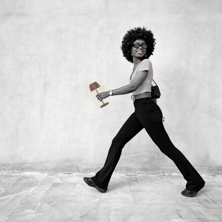 BRILONER Nabíjecí stolní lampa Riffle Mini - 20 cm, 1,5W, 150lm, LED, stmívatelné, dotykový vypínač, hnědé 7552010