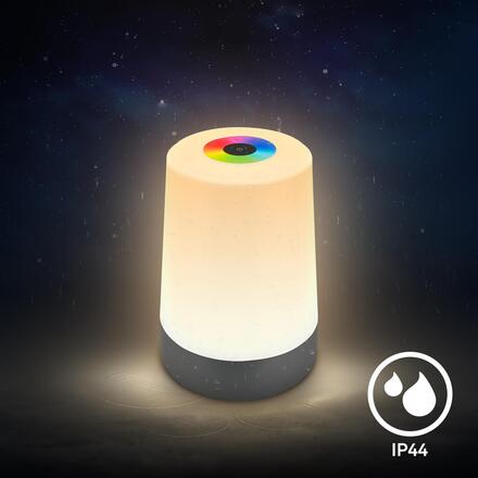 BRILONER Nubsi stolní lampička - 2,8W, 280lm, nabíjecí, LED, stmívatelné, RGB+W, antracit mat 7554015