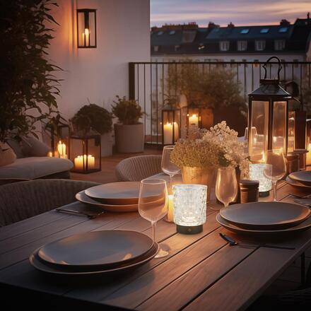 BRILONER Sunora LED stolní lampička bezdrátová IP44, stmívatelné, dotykový vypínač, čirá 7560015