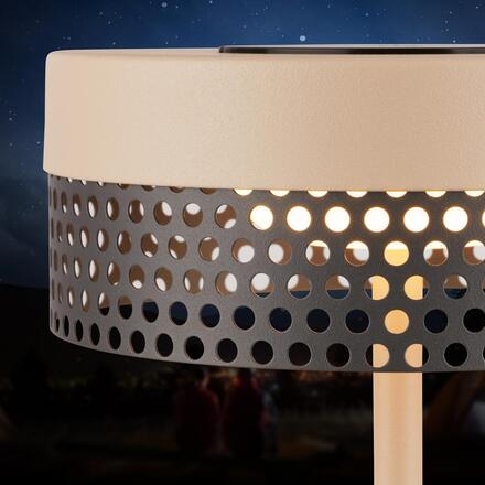 BRILONER Booha stolní lampa - 2,5W, 300lm, bezdrátová, IP44, LED, stmívatelná, teplá bílá, béžová/antracit 7576011