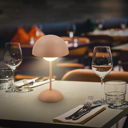 BRILONER Kugle stolní lampička - 3W, 250lm, bezdrátová, LED, stmívatelné, dotykový vypínač, teplá bílá, kávová 7578014