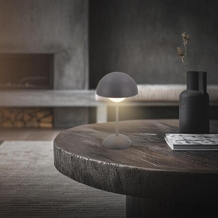 BRILONER Kugle stolní lampička - 3W, 250lm, bezdrátová, LED, stmívatelné, dotykový vypínač, teplá bílá, antracit 7578015