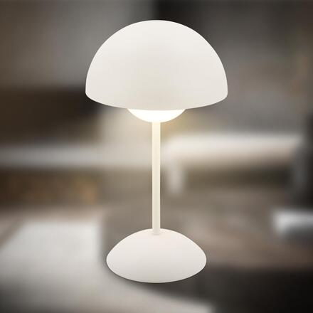 BRILONER Kugle stolní lampička - 3W, 250lm, bezdrátová, LED, stmívatelné, dotykový vypínač, teplá bílá, bílá 7578016