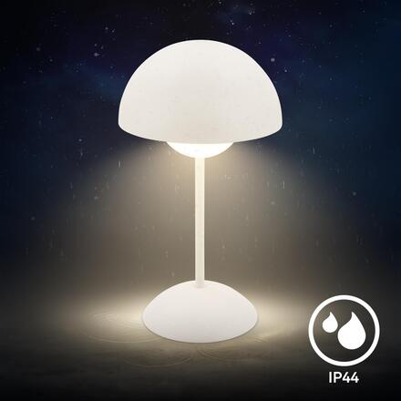 BRILONER Kugle stolní lampička - 3W, 250lm, bezdrátová, LED, stmívatelné, dotykový vypínač, teplá bílá, bílá 7578016