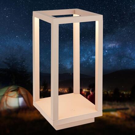 BRILONER Laer stolní lampa - 1,8W, 50lm, bezdrátová, LED, stmívatelné, dotykový vypínač, CCT, béžová 7579011