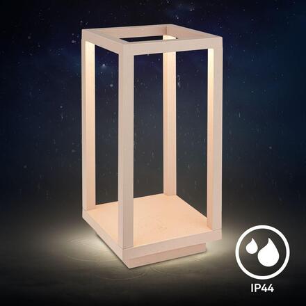 BRILONER Laer stolní lampa - 1,8W, 50lm, bezdrátová, LED, stmívatelné, dotykový vypínač, CCT, béžová 7579011