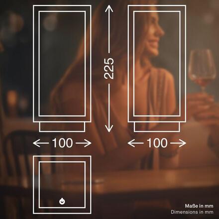 BRILONER Laer stolní lampa - 1,8W, 50lm, bezdrátová, LED, stmívatelné, dotykový vypínač, CCT, béžová 7579011