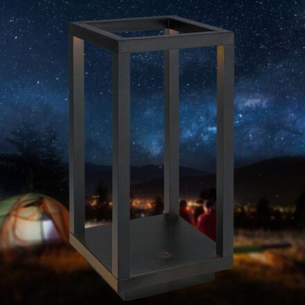 BRILONER Laer stolní lampa - 1,8W, 50lm, bezdrátová, LED, stmívatelné, dotykový vypínač, CCT, černá 7579015