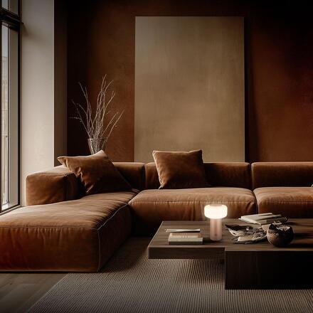 BRILONER Juna stolní lampa - 1,8W, 210lm, nabíjecí, LED, stmívatelné, dotykový vypínač, teplá bílá, kávová 7580014