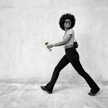 BRILONER Riffle Nano stolní lampička - 1,5W, 130lm, nabíjecí, LED, stmívatelné, dotykový vypínač, German design Award Winner 2025, antracit 7581015