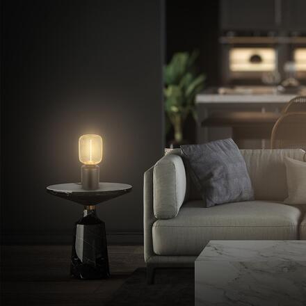 BRILONER Rist stolní lampička - s vypínačem, drátěné pletivo, E27 patice, černá / zlatá 7583017