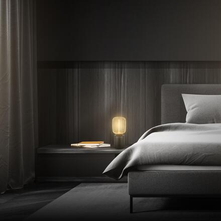 BRILONER Rist stolní lampička - s vypínačem, drátěné pletivo, E27 patice, černá / zlatá 7583017