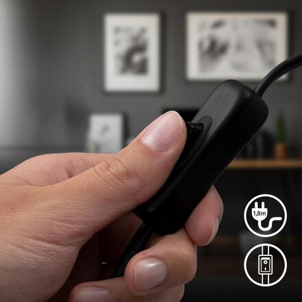 BRILONER Rist stolní lampička - s vypínačem, drátěné pletivo, E27 patice, černá / zlatá 7583017