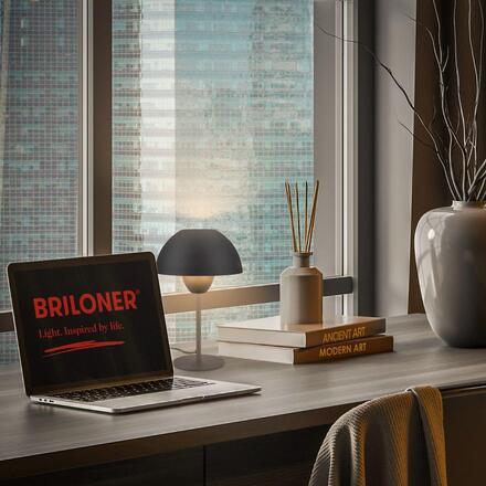 BRILONER Gryde na noční stolek - s vypínačem, E14 patice, max. 25W, černá 7591015