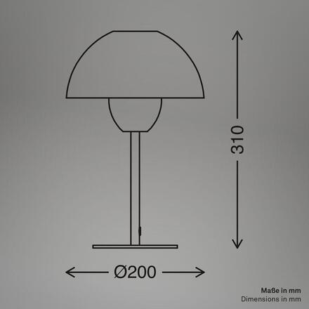 BRILONER Gryde na noční stolek - s vypínačem, E14 patice, max. 25W, černá 7591015
