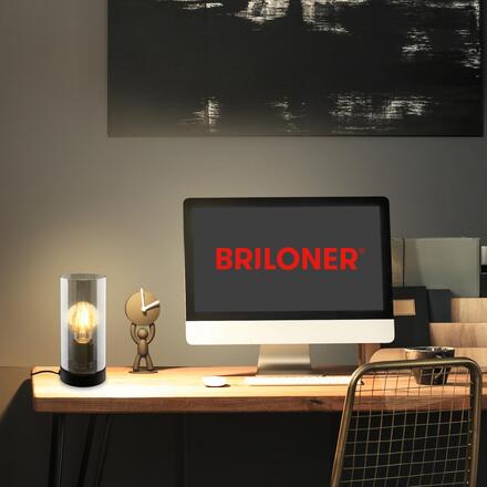 BRILONER Stolní lampa, 23,5 cm, 1x E27, max. 10W, černá 7616015
