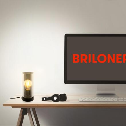 BRILONER Stolní lampa, 23,5 cm, 1x E27, max. 10W, černá 7616015
