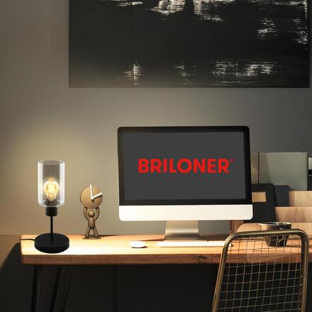 BRILONER Stolní lampa, 39,5 cm, 1x E27, max. 10W, černá 7618015