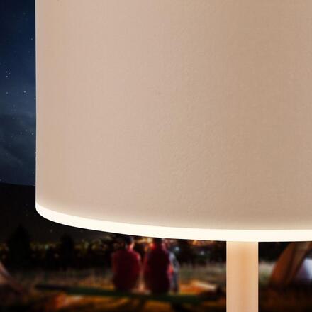 BRILONER Kira stolní lampička - 3W, 200lm, bezdrátová, LED, dotykový vypínač, stmívatelné, béžová 7629011