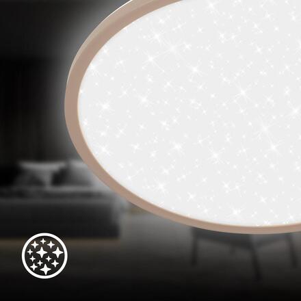 BRILONER Slim svítidlo LED panel pr.37,5 cm - 22W, 3000lm, hvězdné nebe, neutrální bílá, béžová 7654011