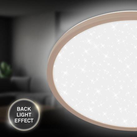 BRILONER Slim svítidlo LED panel pr.37,5 cm - 22W, 3000lm, hvězdné nebe, neutrální bílá, béžová 7654011
