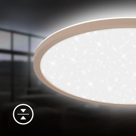 BRILONER Slim svítidlo LED panel pr.37,5 cm - 22W, 3000lm, hvězdné nebe, neutrální bílá, béžová 7654011