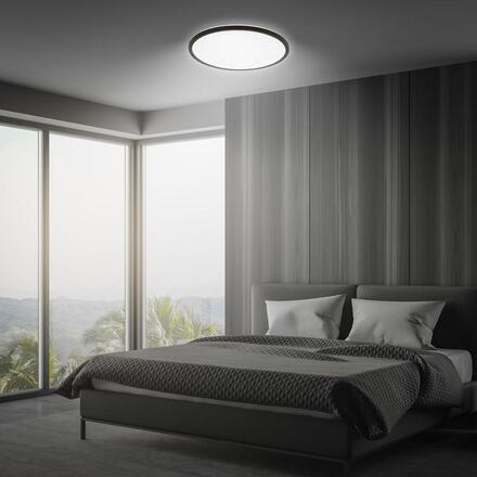 BRILONER Slim svítidlo LED panel pr.37,5 cm - 22W, 3000lm, hvězdné nebe, neutrální bílá, černá 7654015