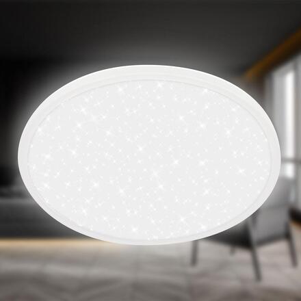 BRILONER Slim svítidlo LED panel pr.37,5 cm - 22W, 3000lm, hvězdné nebe, neutrální bílá, bílé 7654016