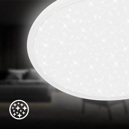 BRILONER Slim svítidlo LED panel pr.37,5 cm - 22W, 3000lm, hvězdné nebe, neutrální bílá, bílé 7654016