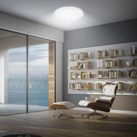 BRILONER Slim svítidlo LED panel pr.37,5 cm - 22W, 3000lm, hvězdné nebe, neutrální bílá, bílé 7654016